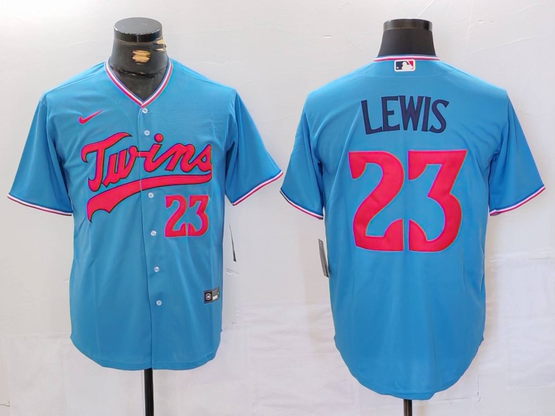 Men's Minnesota Twins Royce Lewis #23 Blue Jersey